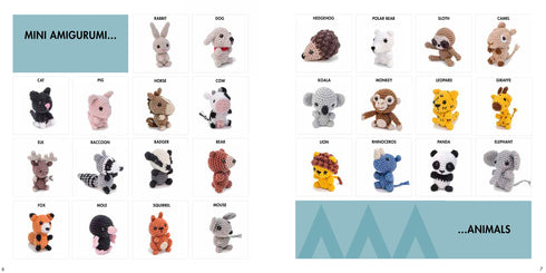 MINI AMIGURUMI ANIMALS: 26 TINY CREATURES TO CROCHET - ABBONDIO. SARAH