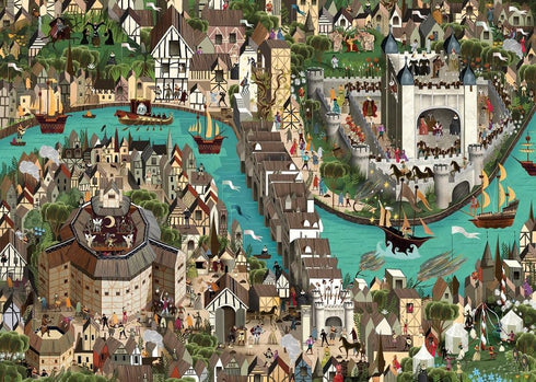 THE WORLD OF SHAKESPEARE 1000 PIECE JIGSAW PUZZLE