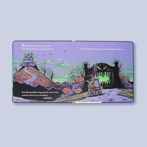 CONSTRUCTION SITE GETS A FRIGHT!: A HALLOWEEN LIFT-THE-FLAP BOOK - RINKER. SHERR