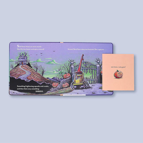 CONSTRUCTION SITE GETS A FRIGHT!: A HALLOWEEN LIFT-THE-FLAP BOOK - RINKER. SHERR