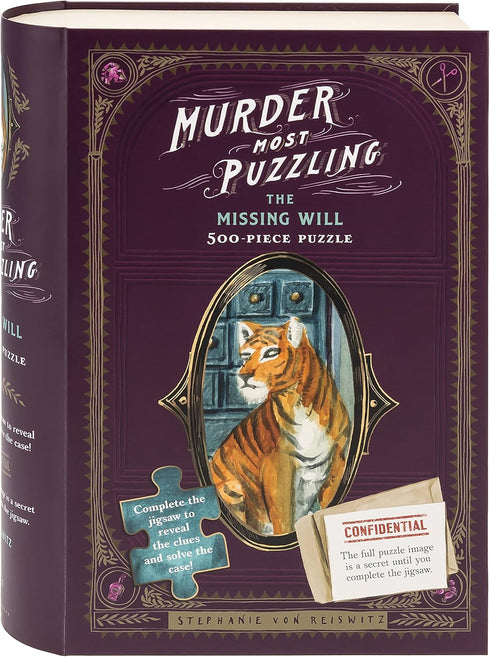 MURDER MOST PUZZLING: THE MISSING WILL 500 PIECE JIGSAW PUZZLE - VON REISWITZ. S
