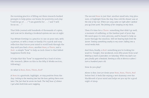Two Minute Evenings: A Journal To Wind Down Your Day With Intention by Pasricha