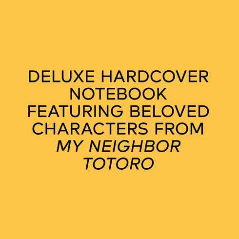 MY NEIGHBOR TOTORO NOTEBOOK - STUDIO GHIBLI