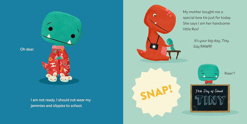 TINY T. REX & THE FIRST-DAY OOPSIES: A BACK-TO-SCHOOL BOOK - STUTZMAN. JONATHAN