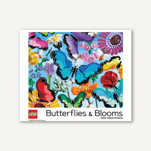 LEGO BUTTERFLIES & BLOOMS 1000 PIECE JIGSAW PUZZLE - LEGO