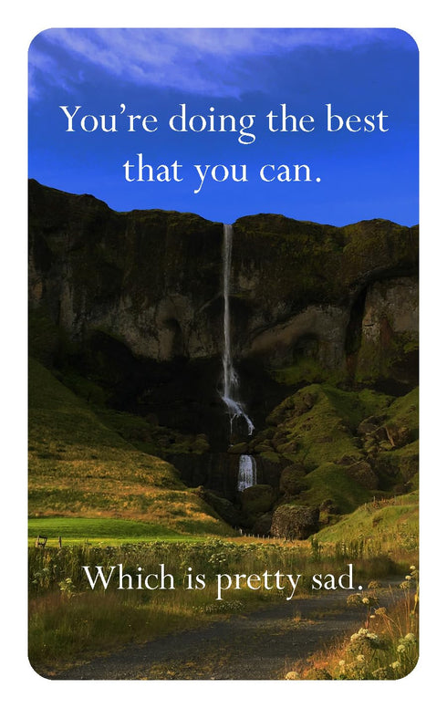 DISAPPOINTING AFFIRMATIONS DECK - TARNOWSKI. DAVE