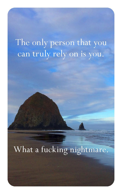 DISAPPOINTING AFFIRMATIONS DECK - TARNOWSKI. DAVE