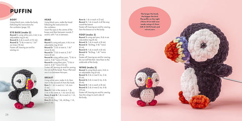 MINI AMIGURUMI BIRDS: 25 TINY FLYING CREATURES TO CROCHET - ABBONDIO. SARAH