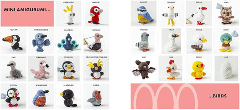 MINI AMIGURUMI BIRDS: 25 TINY FLYING CREATURES TO CROCHET - ABBONDIO. SARAH