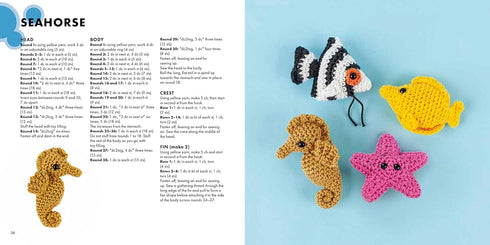 MINI AMIGURUMI OCEAN: 26 TINY CREATURES TO CROCHET - ABBONDIO. SARAH
