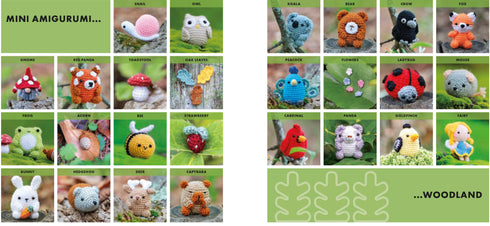 MINI AMIGURUMI WOODLAND: 26 TINY CROCHET CREATIONS - CHIANG. JULIA