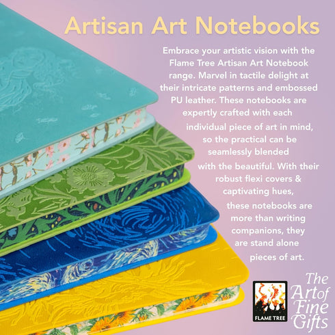 WHITE RABBIT ARTISAN ART NOTEBOOK JOURNAL - FLAME TREE STUDIO