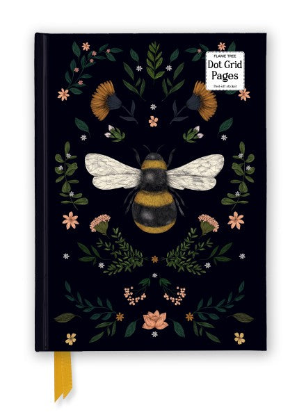 JADE MOSINSKI: BEE FOILED DOT GRID JOURNAL (8.3X5.9)