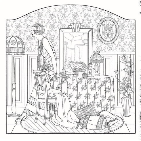 THE JAZZ AGE: A 20'S INSPIRED COLORING BOOK - BOUREAU. MELANIE