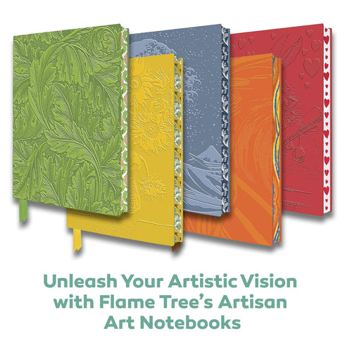 UEMATSU HOBI: CHRYSANTHEMUMS ARTISAN ART NOTEBOOK JOURNAL - FLAME TREE STUDIO