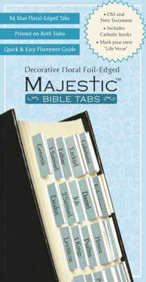 Majestic Floral-Edged Bible Tabs - Claire. Ellie