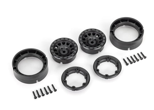 TRX-4M 1.0" METHOD RACE BEADLOCK WHEELS (BLACK) TRA9781-BLACK