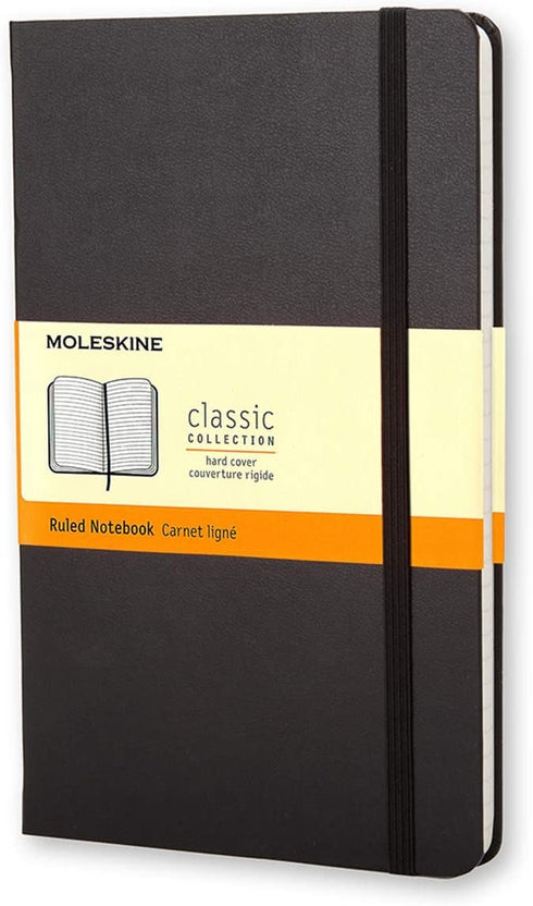 MOLESKINE BLACK RULED 3.5X5.5