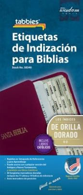 BIBLE TAB-SPA CATH-CLEAR & GLD: SPANISH CLASSIC CATHOLIC BIBLE TABS - TABBIES
