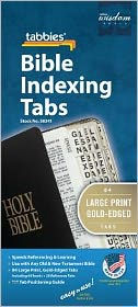 BIBLE TAB-PROTESTANT-GP: LARGE PRINT GOLD-EDGED BIBLE TABS - TABBIES
