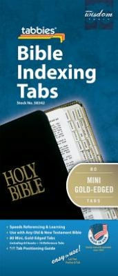 BIBLE TAB-MINI: MINI GOLD-EDGED BIBLE TABS - TABBIES