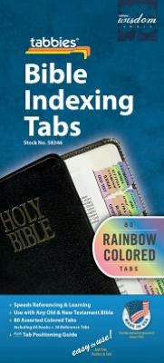 BIBLE TAB-PROTESTANT-RAIN: RAINBOW BIBLE TABS - TABBIES