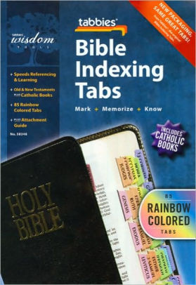 Rainbow Catholic Bible Tabs (Old & New Testament) - Tabbies