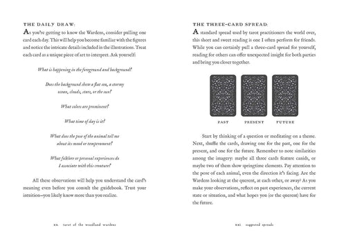 TAROT OF THE WOODLAND WARDENS: 78-CARD DECK & GUIDEBOOK - ROUX. JESSICA