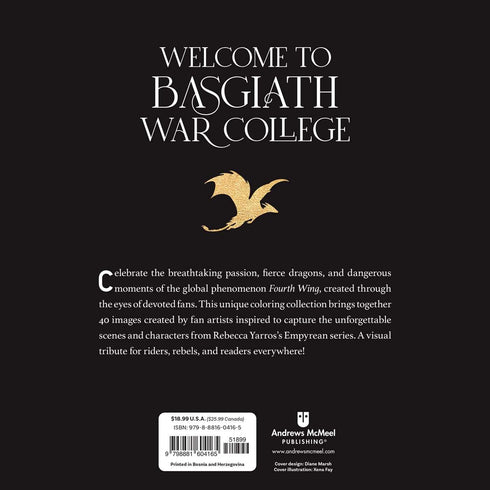 FOURTH WING: OFFICIAL COLORING BOOK - ENTANGLED