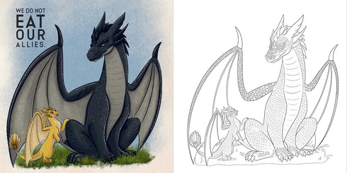 FOURTH WING: OFFICIAL COLORING BOOK - ENTANGLED