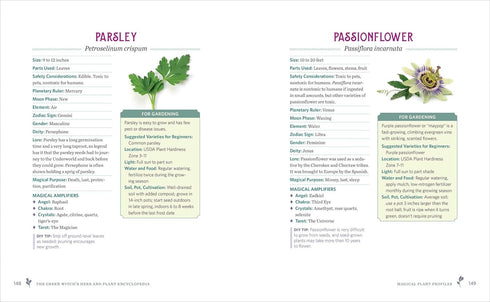 GREEN WITCH'S HERB AND PLANT ENCYCLOPEDIA: 150 INGREDIENTS - MORGANA. ROWAN