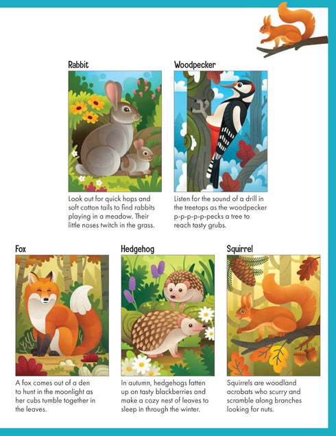 WOODLAND ANIMALS: STICKER BY NUMBER - OWEN. WELDON