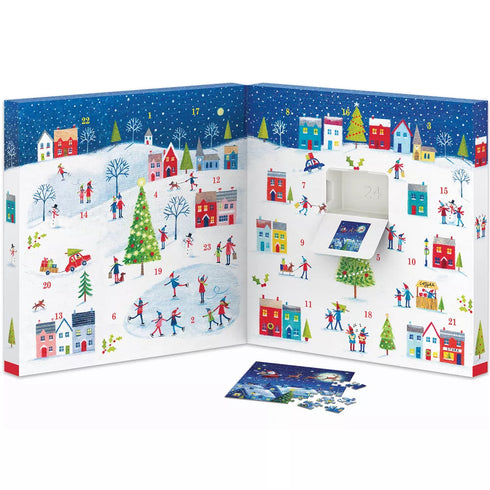 CHRISTMAS TOWN ADVENT CALENDAR PUZZLES - EUROGRAPHICS