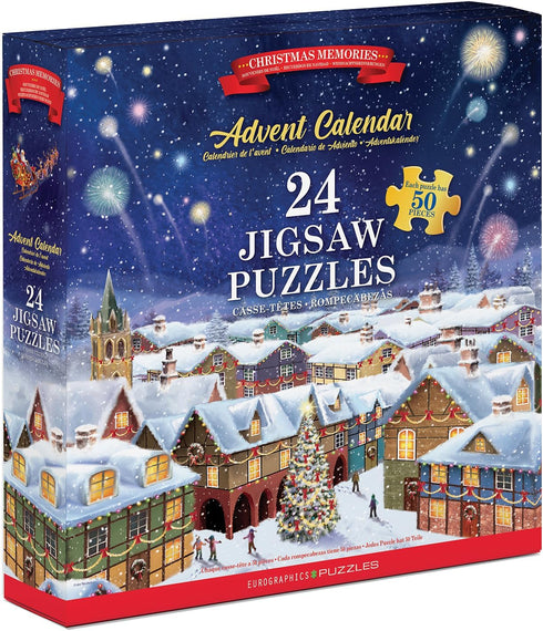 CHRISTAMS MEMORIES ADVENT CALENDAR 24 (50 PC) JIGSAW PUZZLES - TREADWELL. SIMON