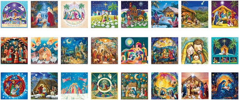 CHRISTMAS TOWN FAIR ADVENT CALENDAR PUZZLES - EUROGRAPHICS