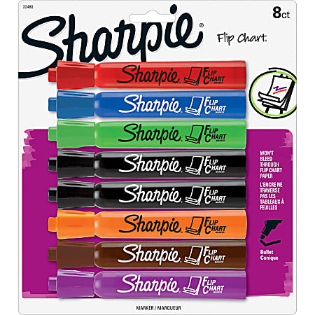 SHARPIE FLIP CHART MARKERS 8/CT