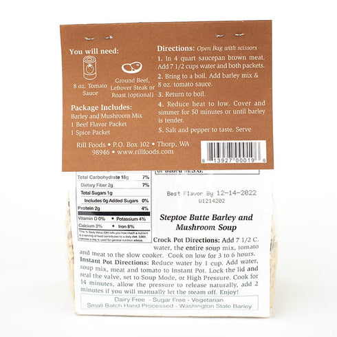 STEPTOE BUTTE BARLEY & MUSHROOM - LARGE