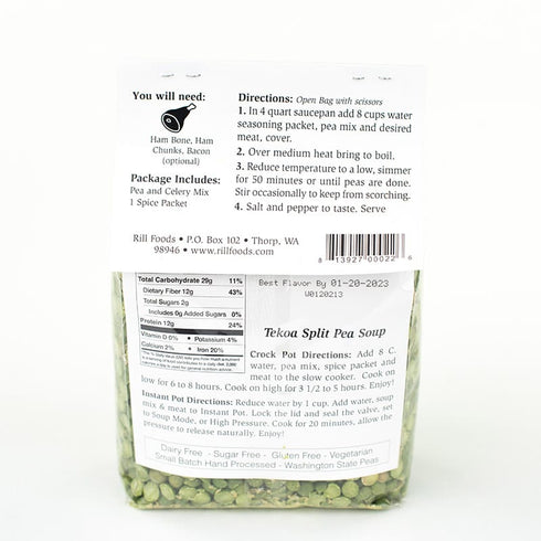 TEKOA SPLIT PEA SOUP - LARGE