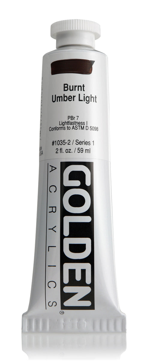 HB ACRYLIC PAINT BURNT UMBER LIGHT 2OZ