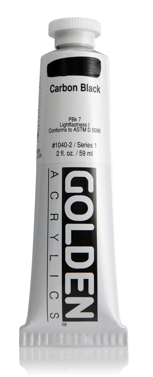 HB ACRYLIC PAINT CARBON BLACK 2OZ