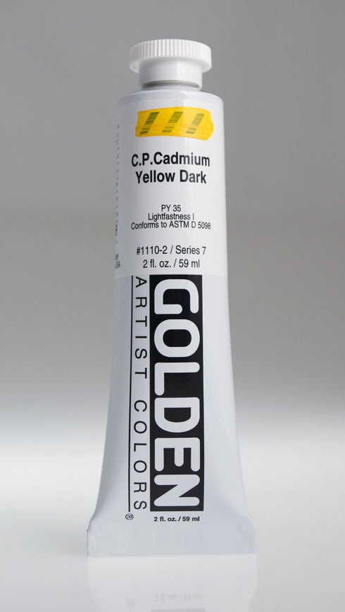 HB ACRYLIC PAINT CADMIUM YELLOW OW DARK 2OZ