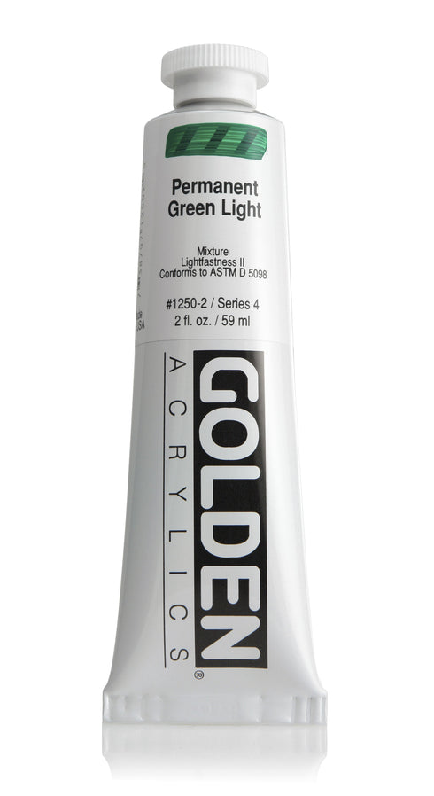 HB ACRYLIC PAINT PERMA GREEN LIGHT 2OZ