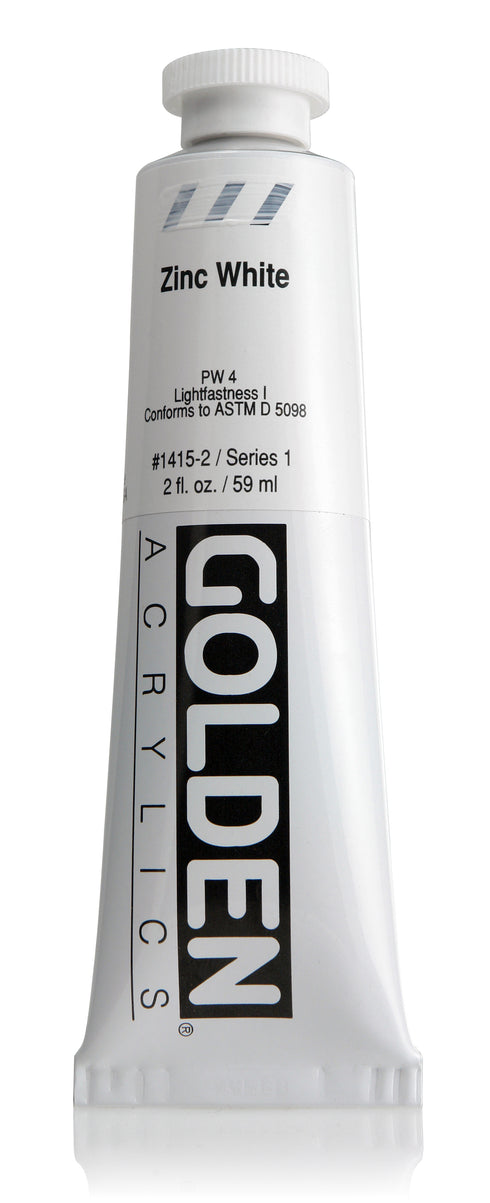 HB ACRYLIC PAINT ZINC WHITE 2OZ
