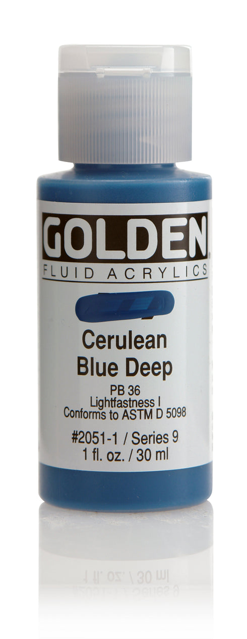FLUID ACRYLIC PAINT CERUL BLUE DEEP 1OZ