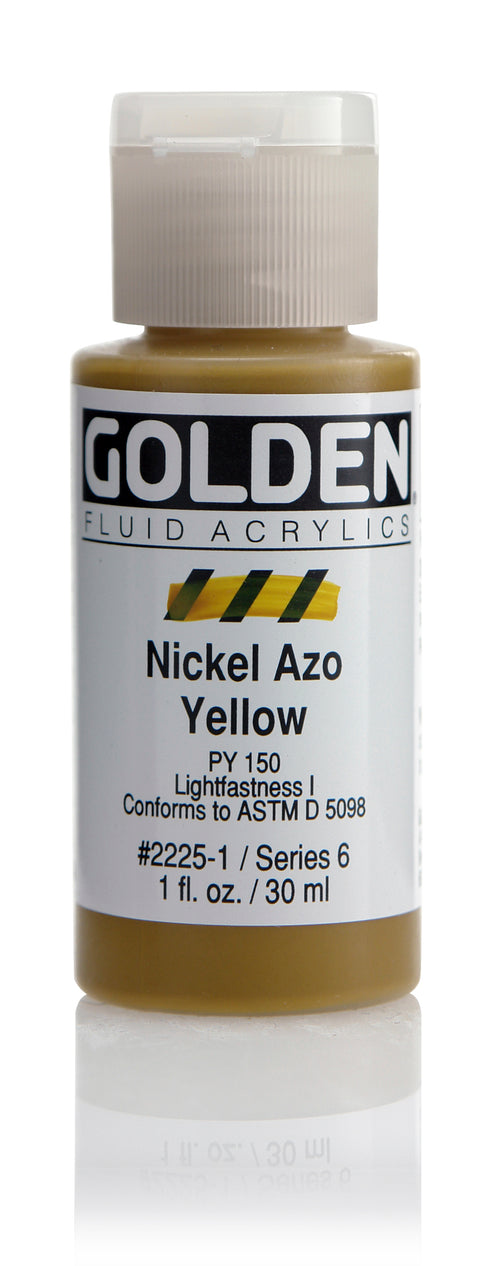 FLUID ACRYLIC PAINT  NICKEL AZO YELLOW 1OZ