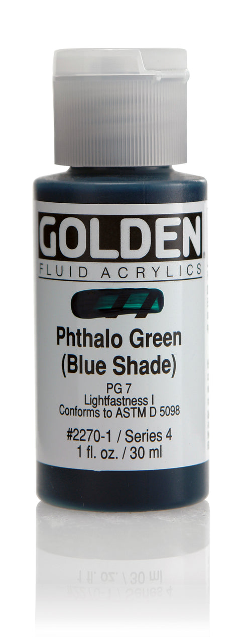 FLUID ACRYLIC PAINT PHTH GREEN(BS) 1OZ