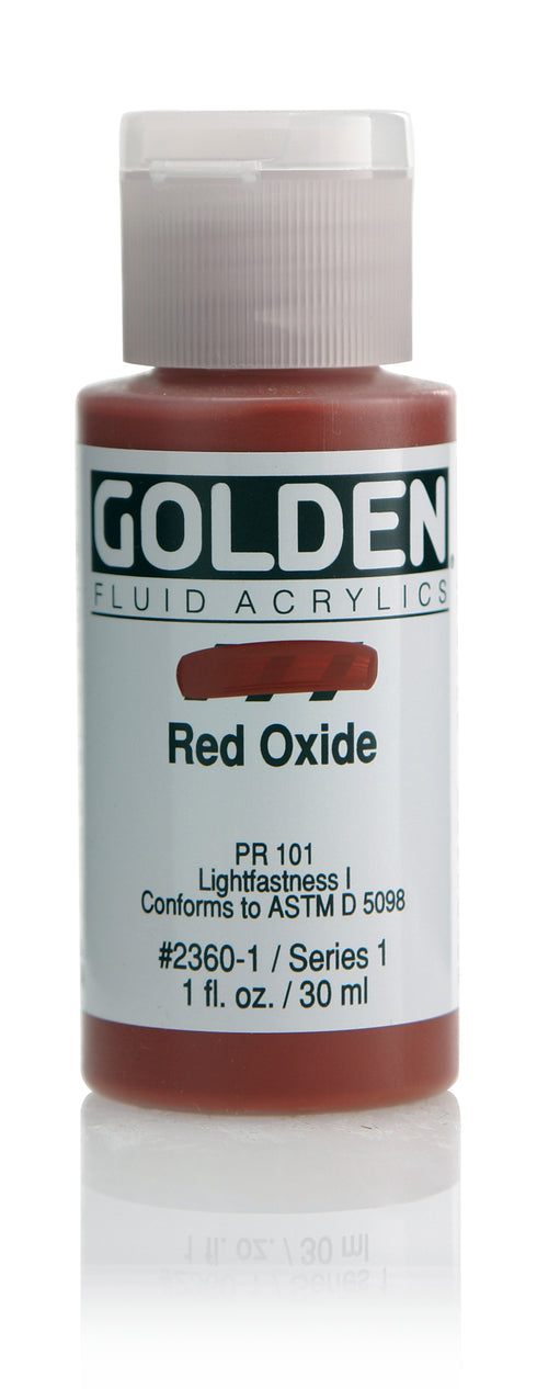 FLUID ACRYLIC PAINT  RED OX. 1OZ