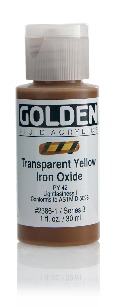 FLUID ACRYLIC PAINT TRN YELLOW OWIRON OX