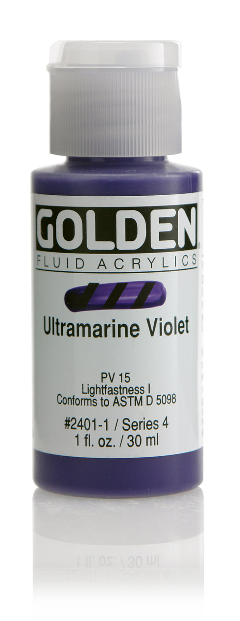 FLUID ACRYLIC PAINT ULTRA VIOLET 1OZ