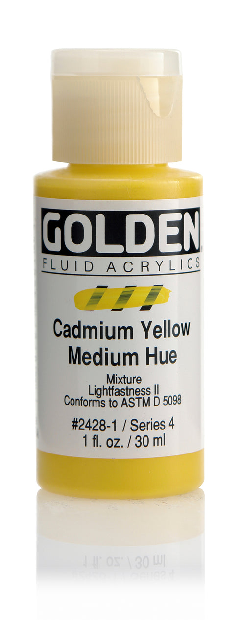 FLUID ACRYLIC PAINT CAD YELLOW OWMED HUE 1OZ